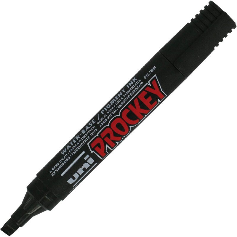 Marqueur permanent Uni Ball Prockey pointe biseautée de 2 à 6 mm