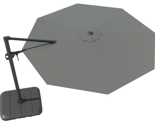 Soluna Calais zweefparasol 350 x H 270 cm inclusief parasolvoet en beschermhoes