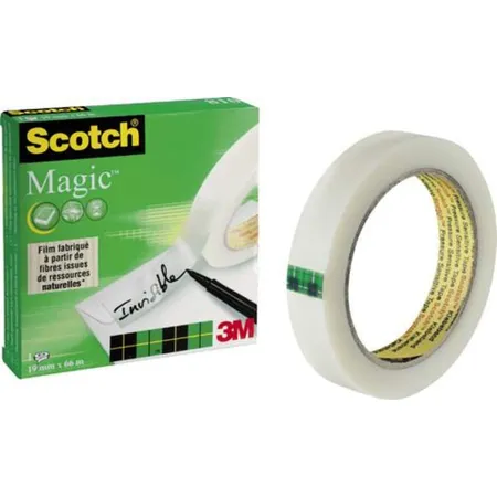 Scotch® Klebeband Magic 810, Zellulose Acetat, unsichtbar, beschriftbar, 66 m x 19 mm