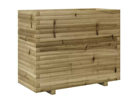 Jardinière bac lit surélevé bois marron 90 x 40 x 72.5 cm 02_0037997