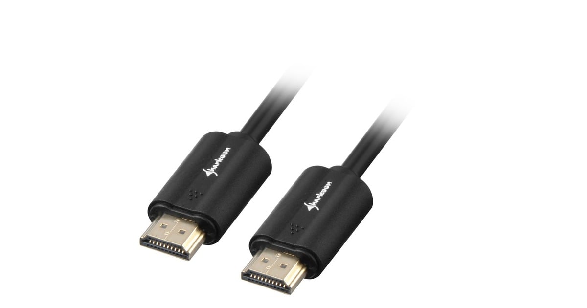 SharkoonHDMI 2.0 kabel  (Zwart, 2 meter, 4K)