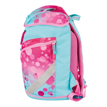 Herlitz Grundschulrucksack SoftLight Plus Greenline Pink Bubbles