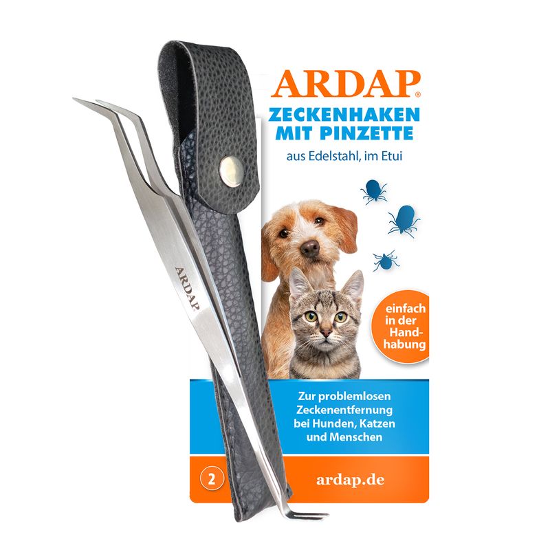 Pince à tiques Ardap avec pincette