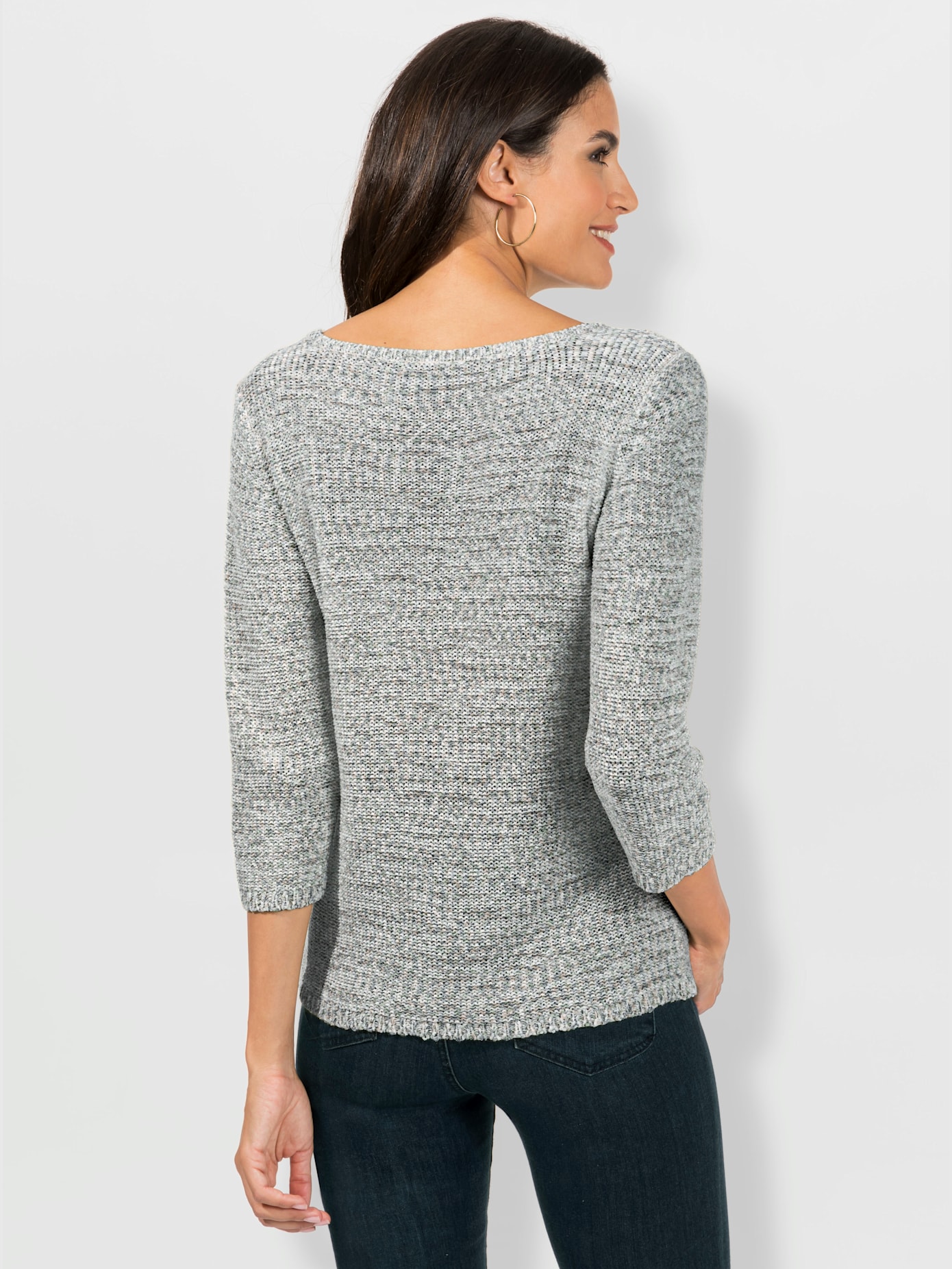 Pull aspect mailles à l'envers