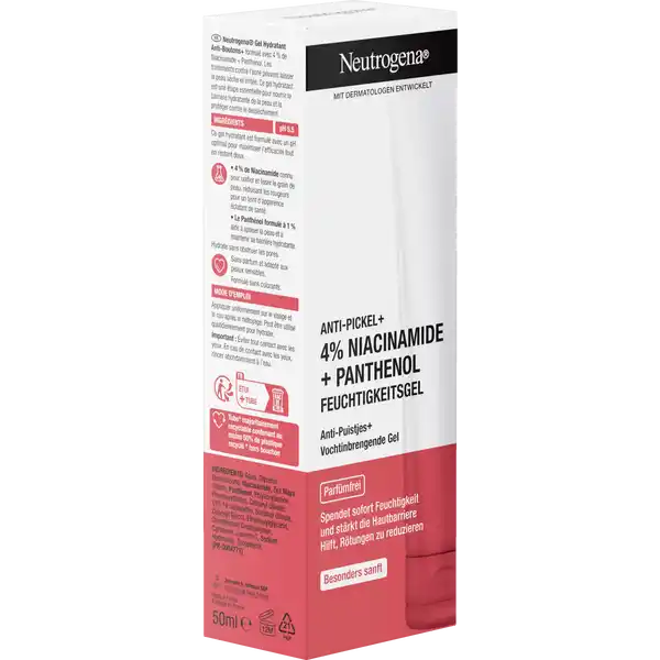 Anti-Pickel+ Feuchtigkeitsgel 4% Niacinamide + Panthenol