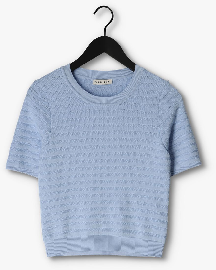 VANILIA blauwe vanilia t-shirt shortsleeve