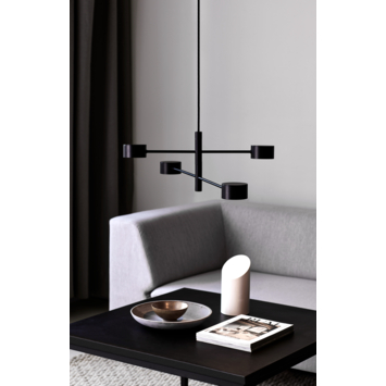 Nordlux 4 spot hanglamp Clyde zwart 16W