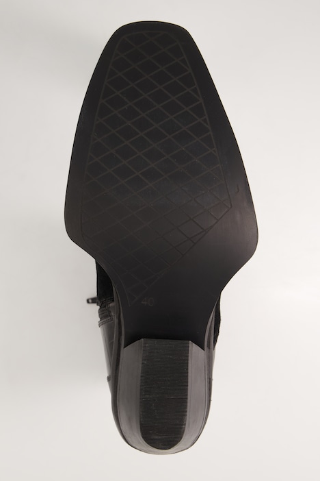 Cowboyboots, echtes Leder, Croco, markante Sohle