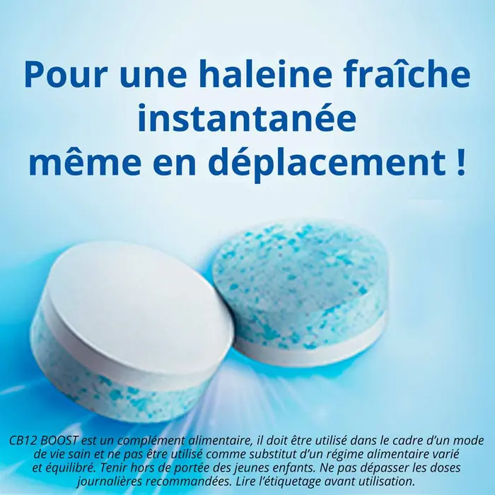 Boost Menthe Forte Fraîcheur Instantanée - 10 Gommes à Mâcher