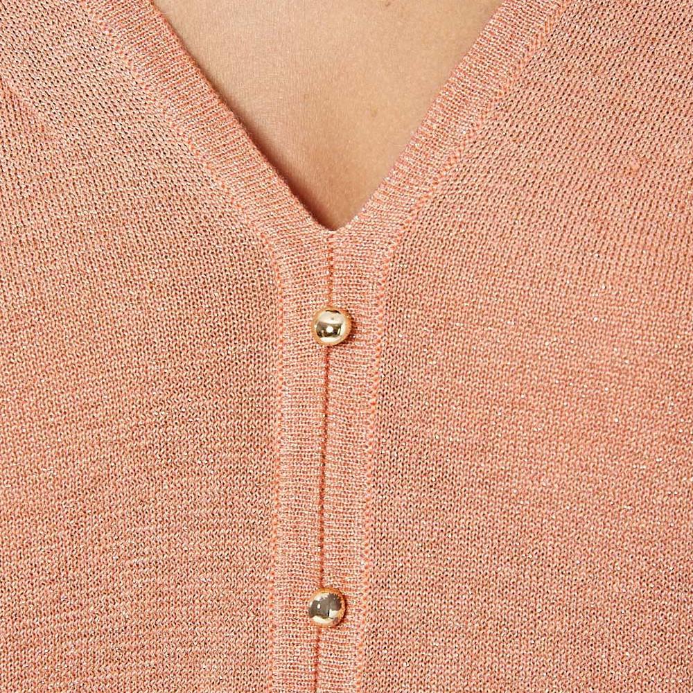 Kaporal Pull Pailleté Corail Femme Kaporal Janee