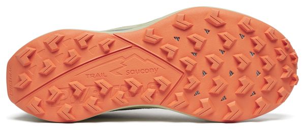 Chaussures Trail Saucony Peregrine 15 GTX Vert/Beige Femme