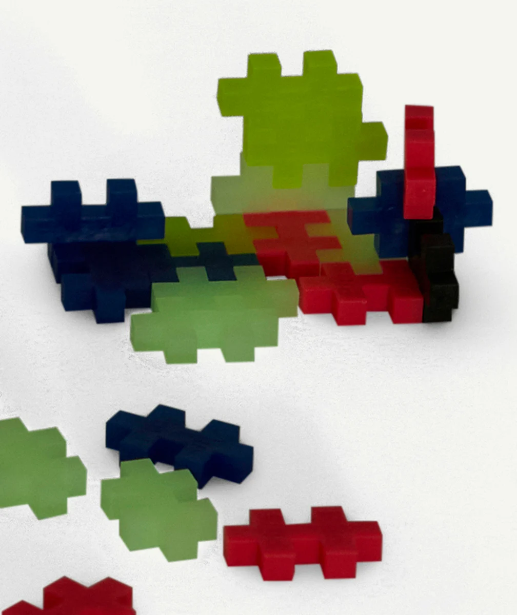 PLUS PLUSMÉGA TUBE JEU DE CONSTRUCTION PHOSPHORESCENT 240 PIÈCES