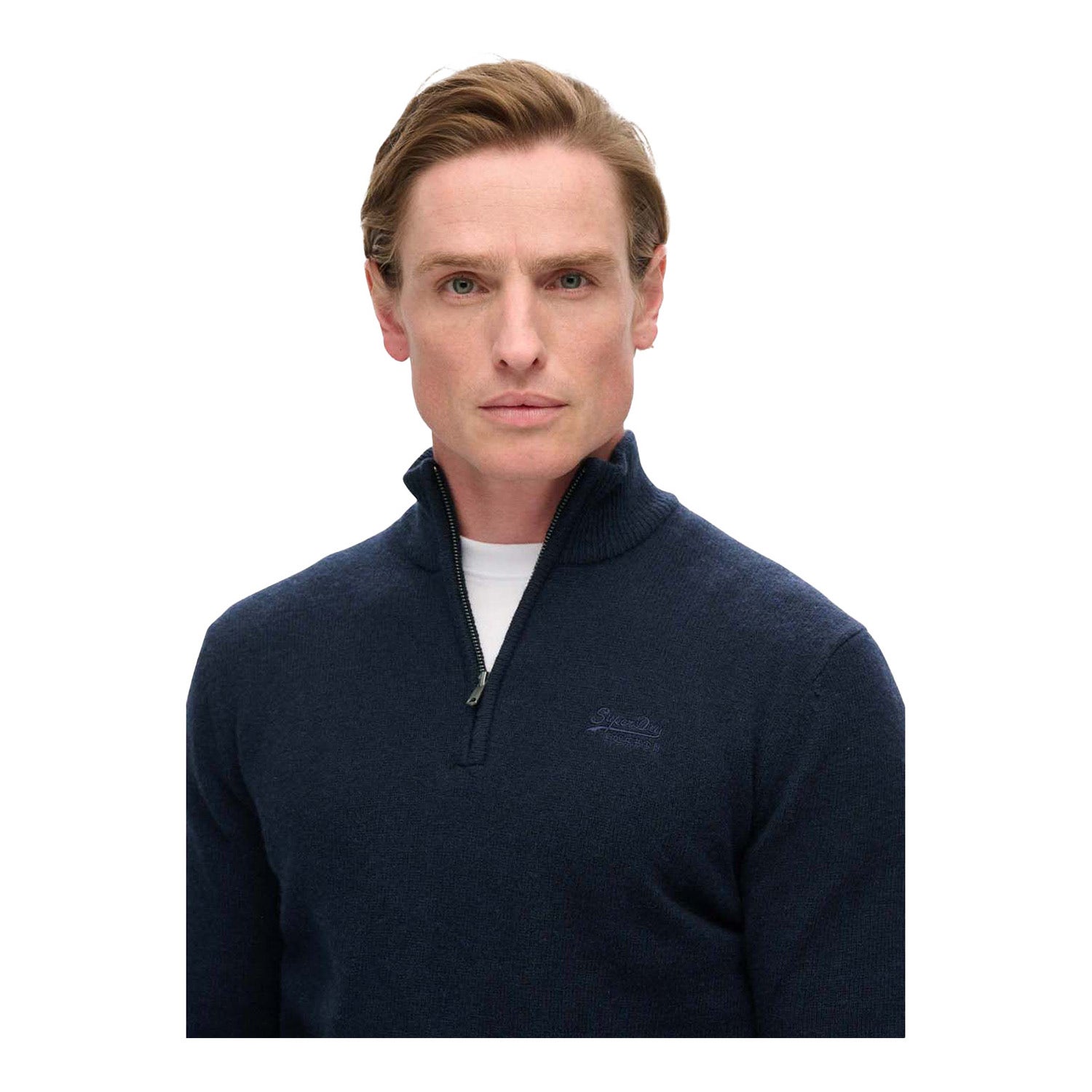 Superdry  Essential Emb Knit Half Zip