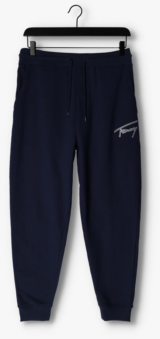 TOMMY JEANS donkerblauwe tommy jeans sweatpant tjm reg signature sweatpants