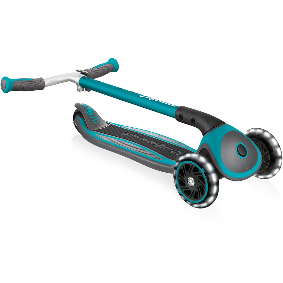 GLOBBER MASTER LIGHTS türkis, mit Leuchtrollen