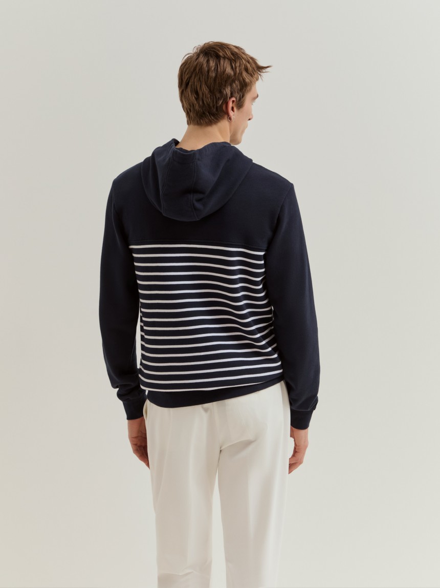 Sweatshirt com capuz em algodão