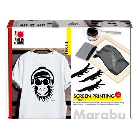 Marabu Textil Screen Printing Set, Siebdruckset