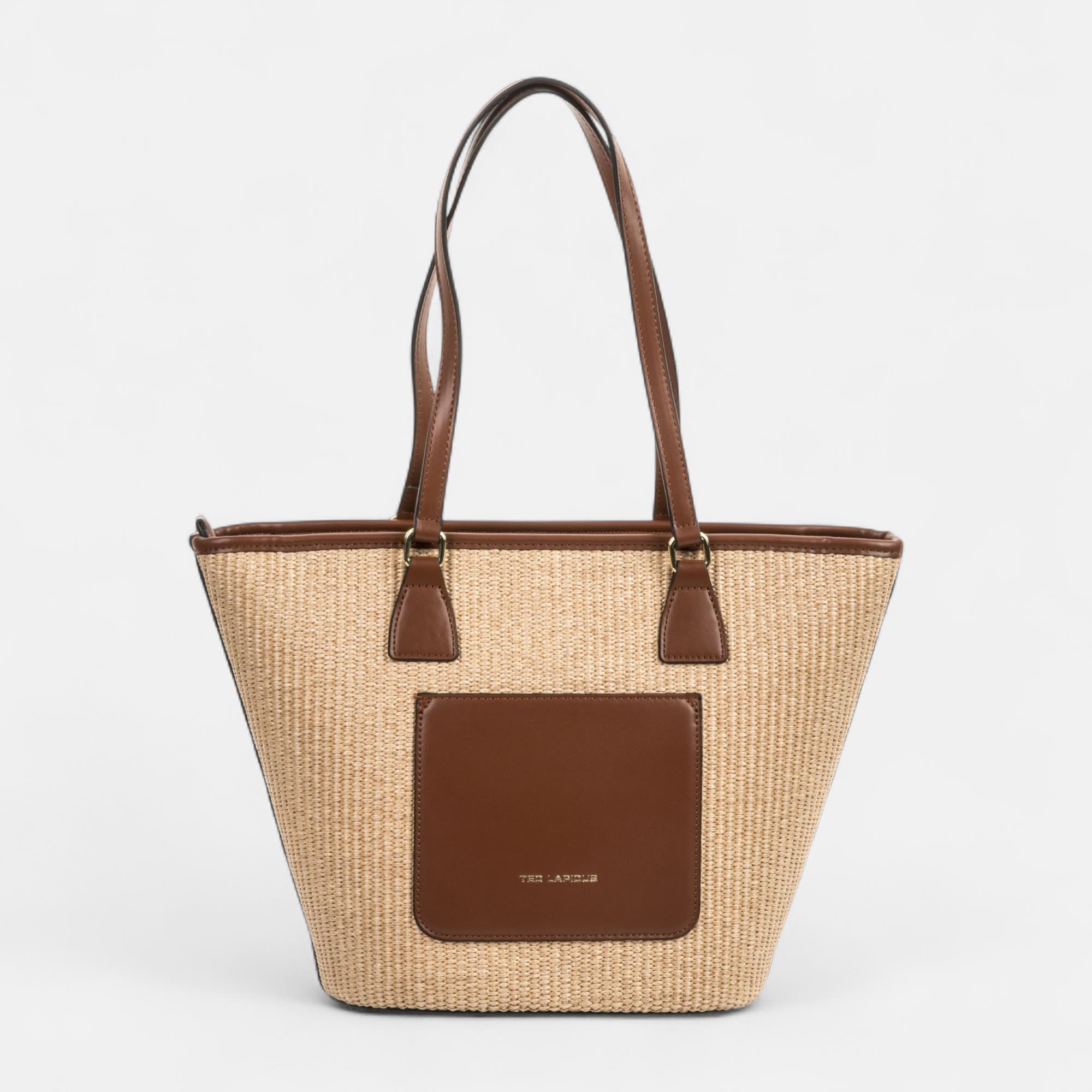 Sac de shopping cognac