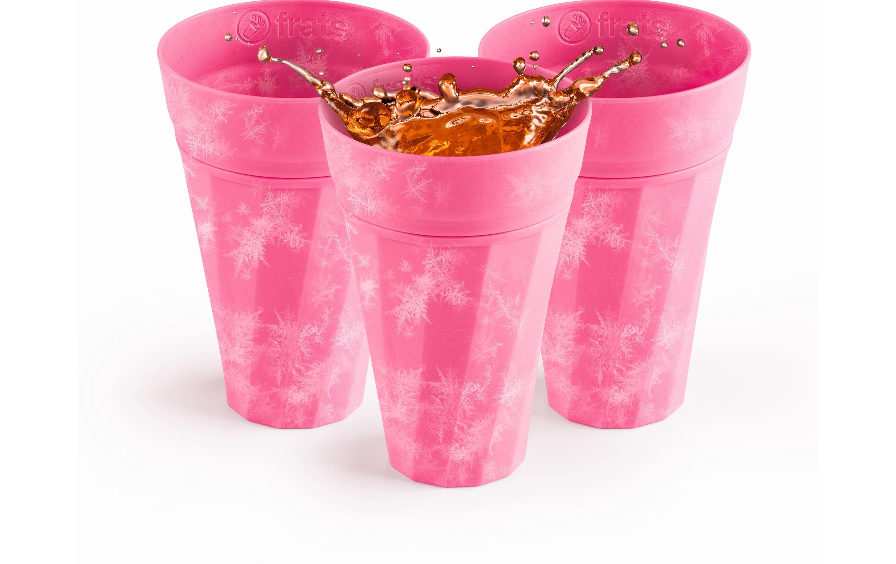 Trinkbecher 300 ml, 3 Stück, PinkSelbstkühlender Becher in der Farbe Pink