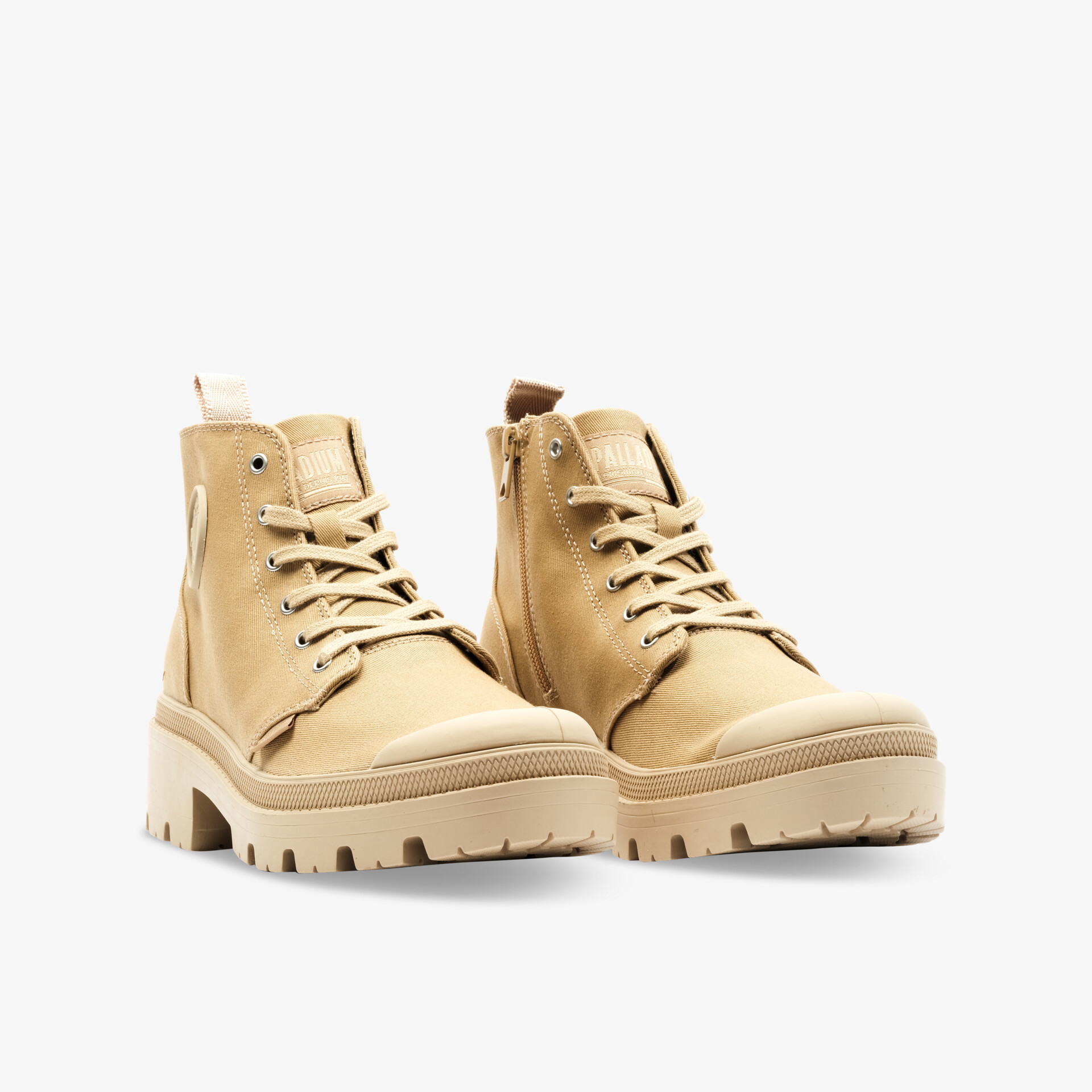 PALLADIUM PALLABASE TWILL Damen Leinenschuhe beige