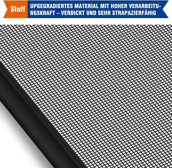 INF Magnetisk garasjeport myggnett - Hold insektene ute og nyt frisk luft i garasjen Grå  L