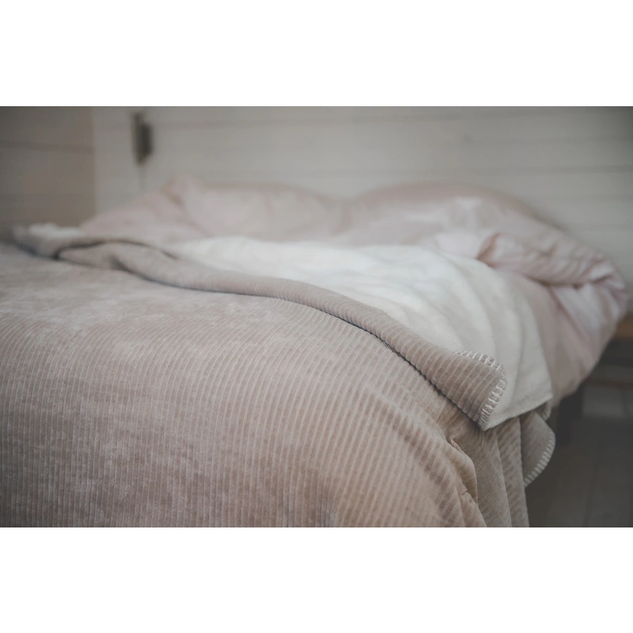 koeka Decke Plüsch Vik Taupe