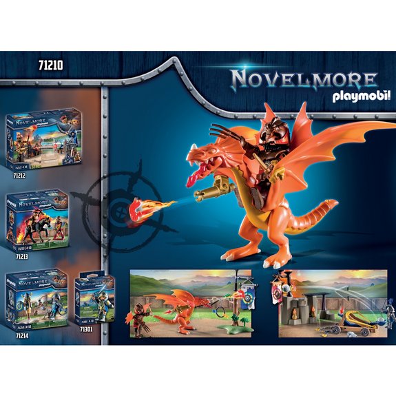 Tournoi Chevalier Novelmore contre Combattant Burnham Raider Playmobil Novelmore 71210