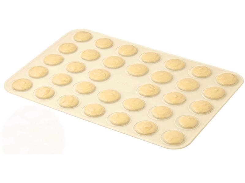 Zenker Backmatte Sweet Sensation 1 Stück Backunterlage aus Silikon für Macarons
