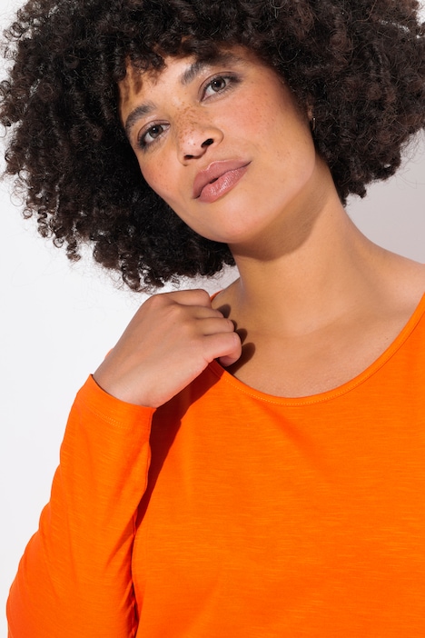 Longshirt, bequeme Passform, Rundhals, Langarm