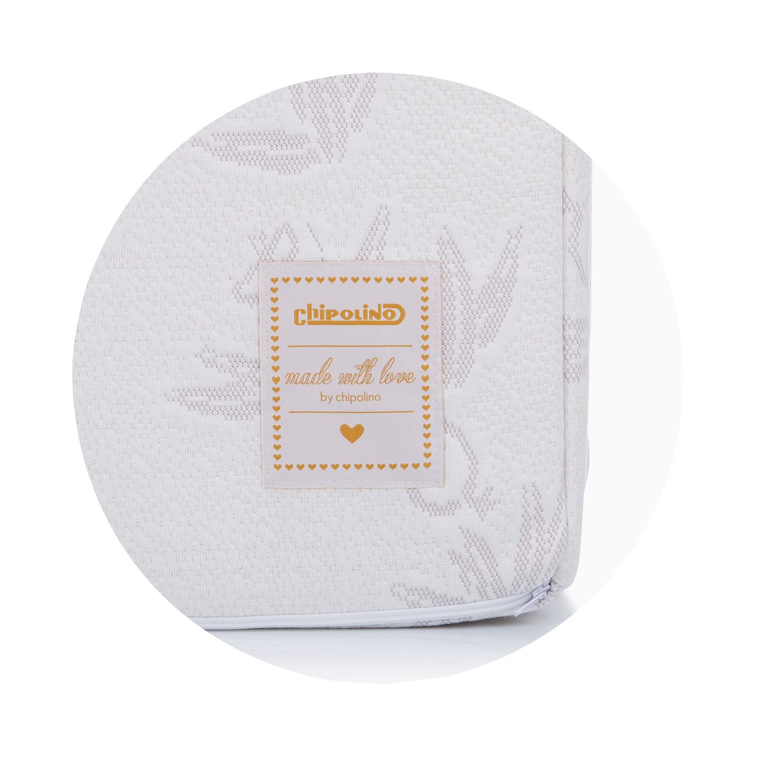 Chipolino Babybettmatratze Faltmatratze 120 x 60 x6 cm Bambus, Bezug waschbar weiß