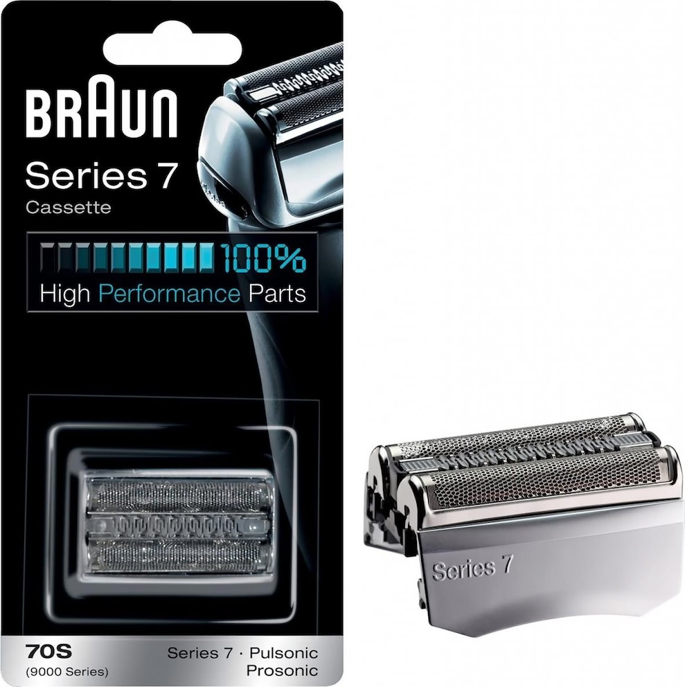 Series 7 70S Scherkopf Kassette BeardTrimmer Gesichts Haarentfernung Ersatz Rasierklinge - Silber