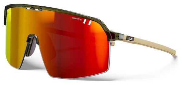 Lunettes Julbo Intensity Reactiv 1-3 LAF Vert Army Translucide Brillant/Beige Mat