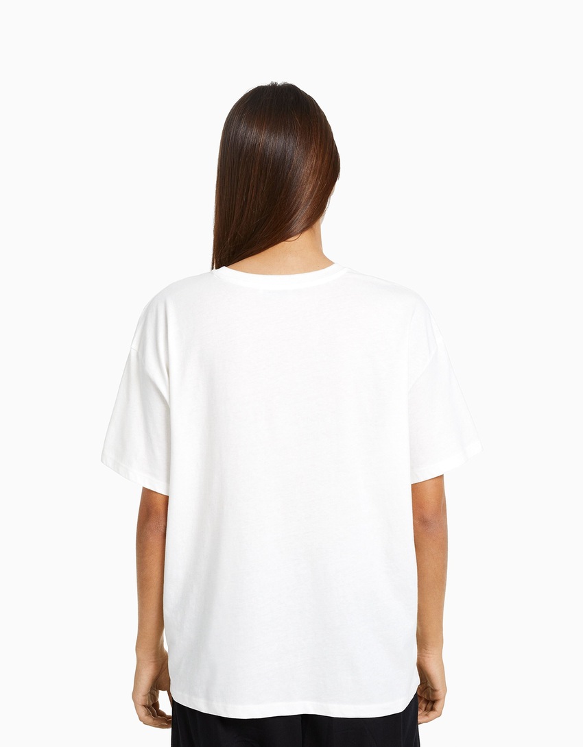 Camiseta de manga curta com estampa