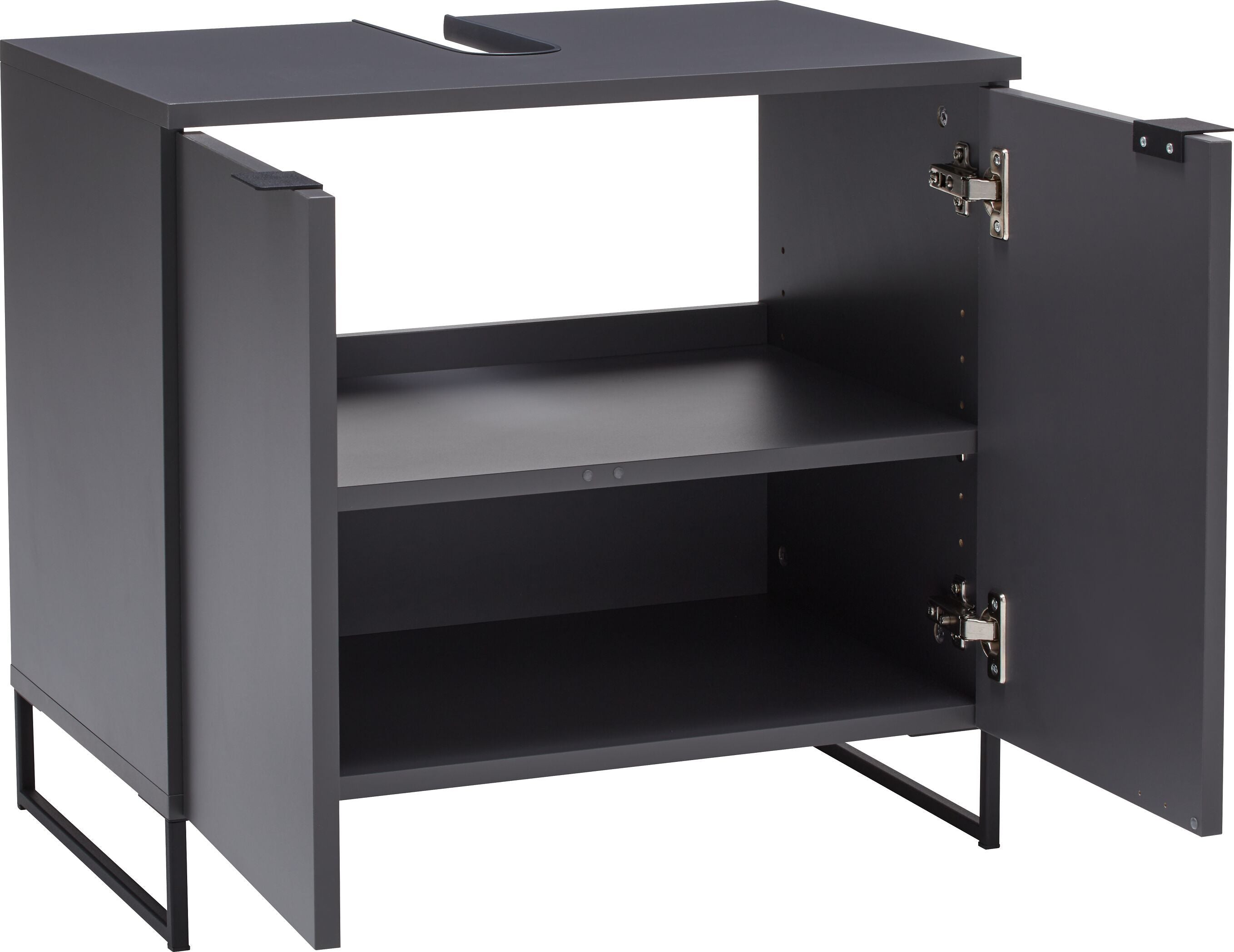 MAILO Lavaboy - Dunkelgrau / B: 60.1 cm x T: 40.8 cm x H: 55.3 cm