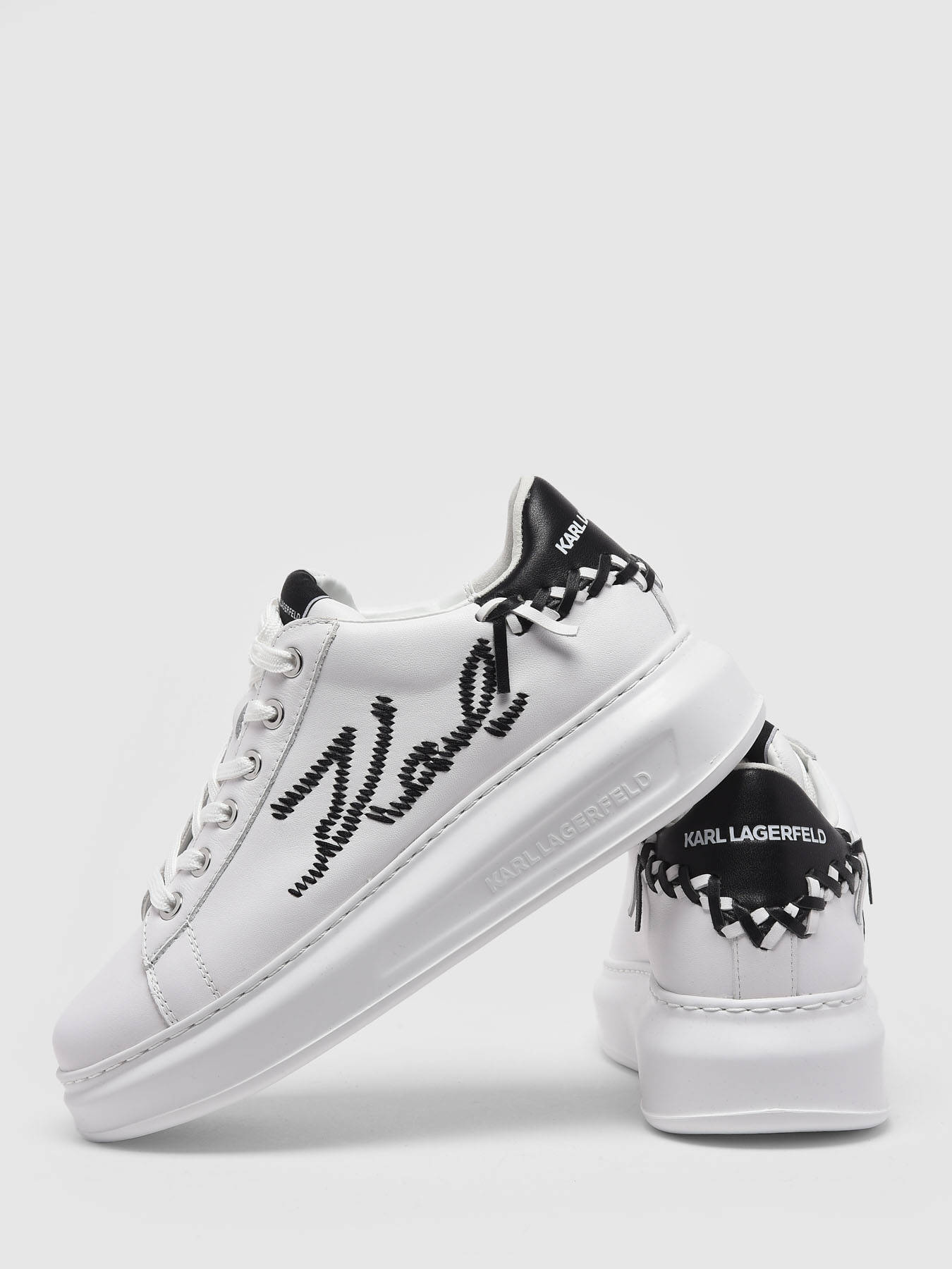 Sneakers Kapri Whipstitch en cuir KARL LAGERFELD