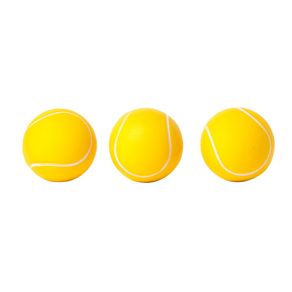 Balle de tennis en mousse jaune x3
