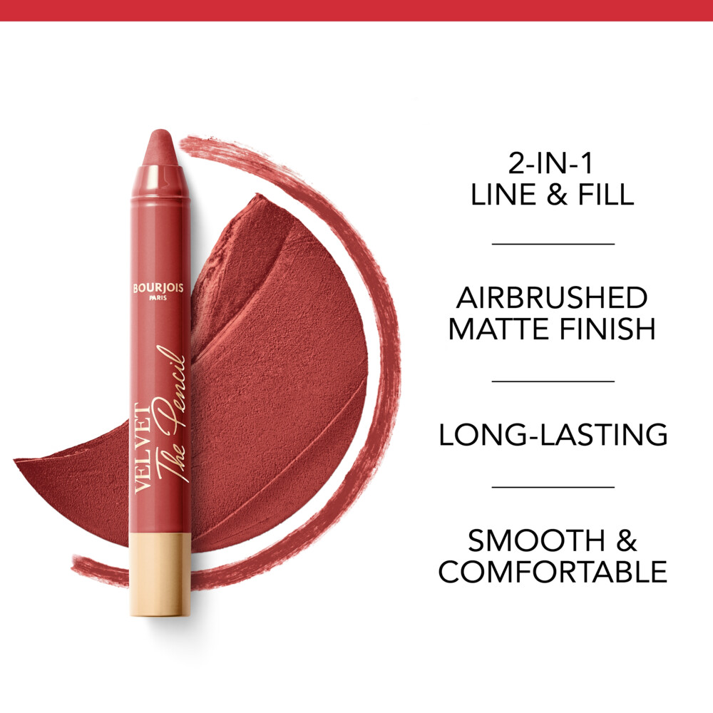 Bourjois Velvet The Pencil Lipstick Less Is Brown 41.8 gr