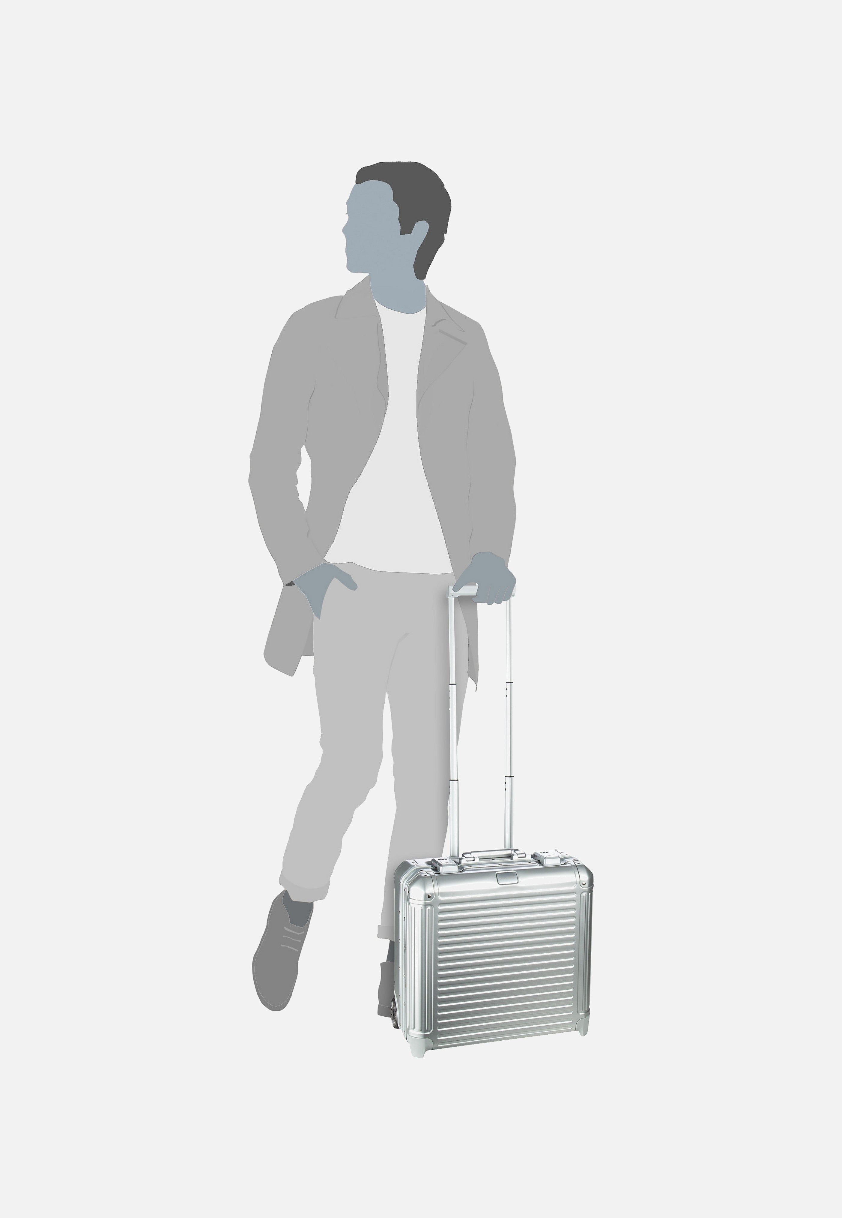 Next Business Trolley Silber - Pilotenkoffer