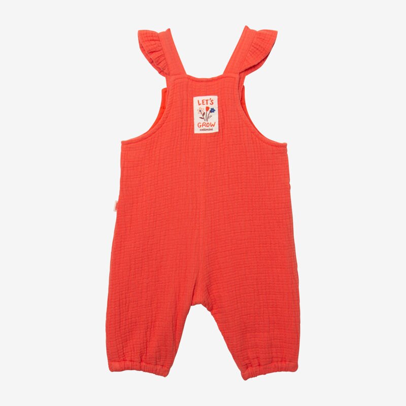 Salopette bébé fille gaufrée rouge Catimini Rouge