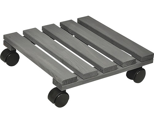 Wagner houten plantenwagen, 29 x 29 cm, antraciet