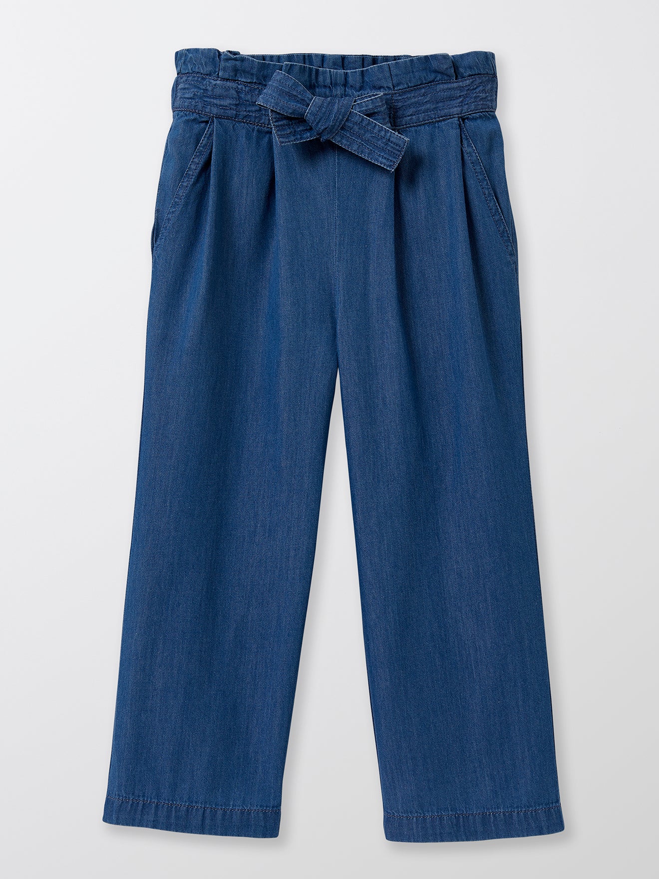 Pantalon large Fille en denim light