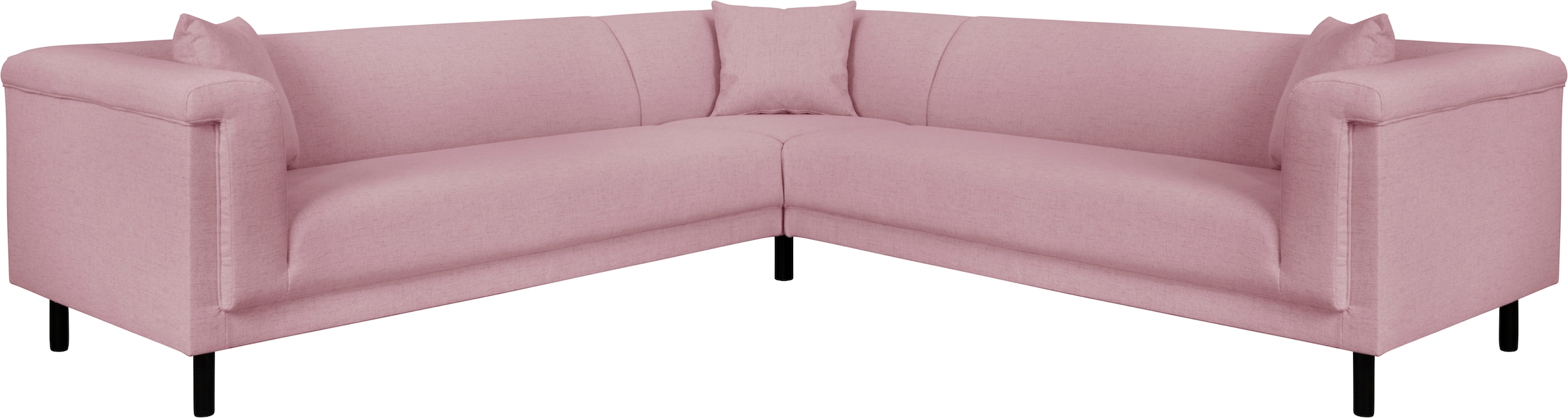Home affaire Ecksofa »AGNIA L-Form   B/T/H: 244/244/71 cm« incl. Zierkissen, gleichschenklig, auch in Cord