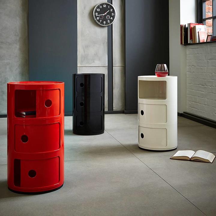 Kartell Componibili Kast Ã 32 cm - 3 Modules - Rood