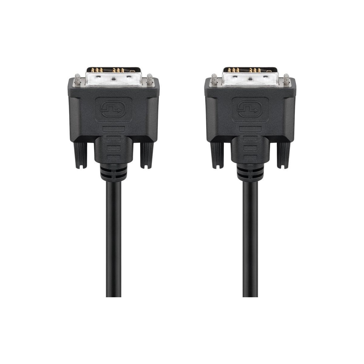 Goobay DVI-D Full HD-kabel Single Link, nikkelbelagt