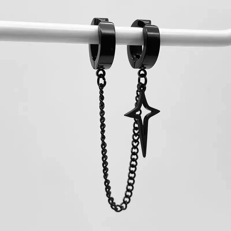 Lilafey - Oormanchet met stervormige ketting van legering (verschillende ontwerpen)