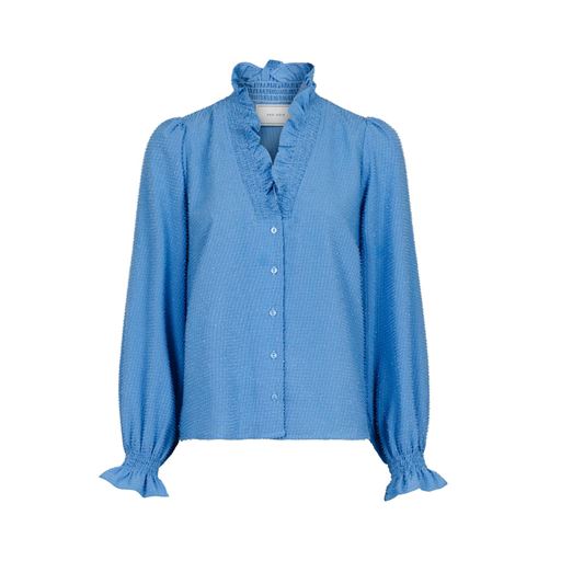 Neo Noir Brielle Glitter Bluse, Dusty Blue, 38