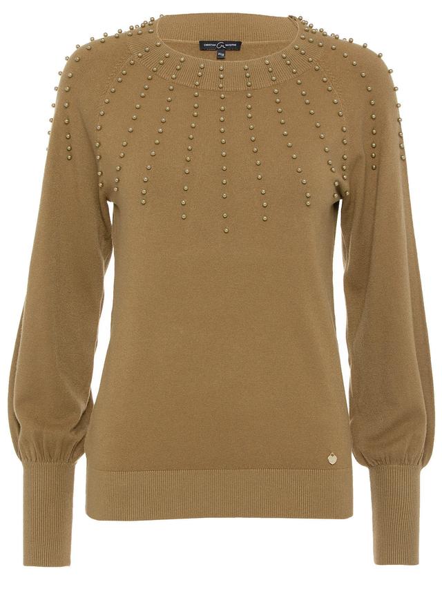 Feinstrickpullover mit Puffärmeln