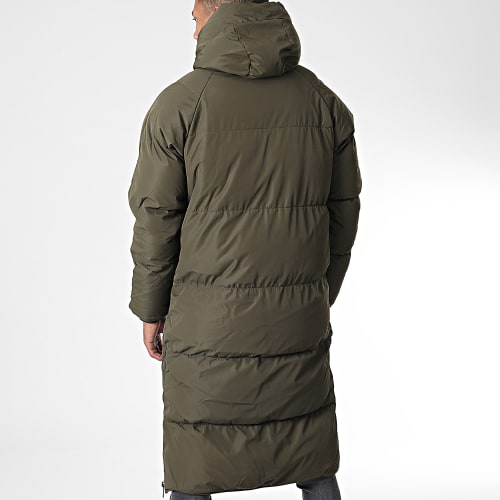 Doudoune Capuche Longue Vert Kaki