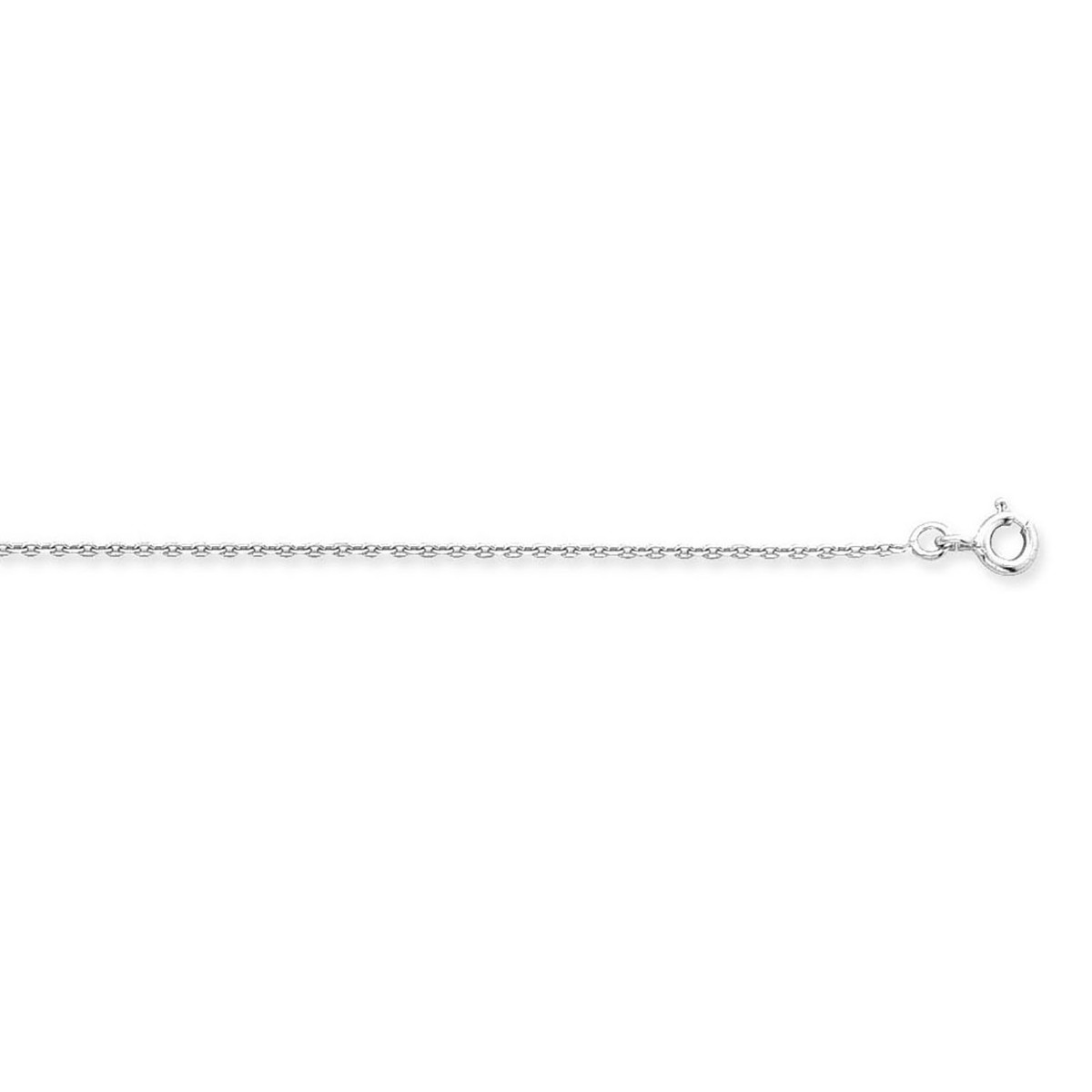 Chaine Brillaxis maille forçat or blanc 18 carats