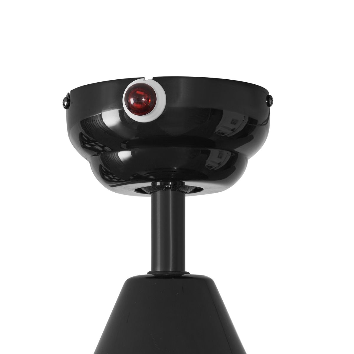 Plafondventilator zwart 132cm incl. LED met afstandbediening - Cool Anello